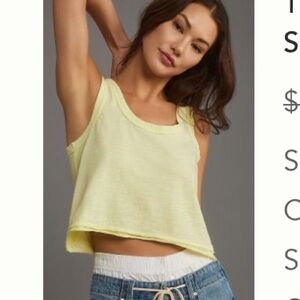 Anthropologie Crop Tank - by Pilcro